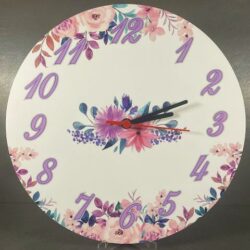 Orologio da parete in Plexiglas Regplex tema Floreale