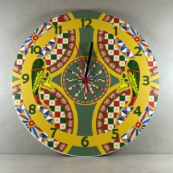 Orologio da parete in Plexiglas Regplex tema Siciliano Asso di Mazze - immagine 2