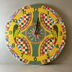 Orologio da parete in Plexiglas Regplex tema Siciliano Asso di Mazze - immagine 3