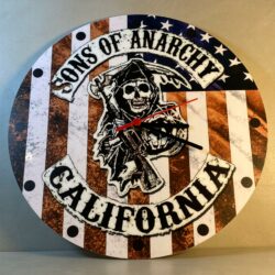 Orologio da parete in Plexiglas Sons of Anarchy Regplex tema Serie TV - immagine 3