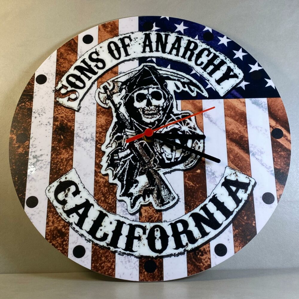Orologio da parete in Plexiglas Sons of Anarchy Regplex tema Serie TV - immagine 4