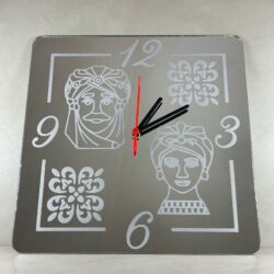Orologio da parete in Plexiglas specchiato silver Regplex tema Testa di Moro - immagine 3