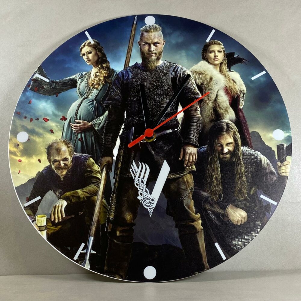 Orologio da parete in Plexiglas Vikings Regplex tema Serie TV - immagine 2