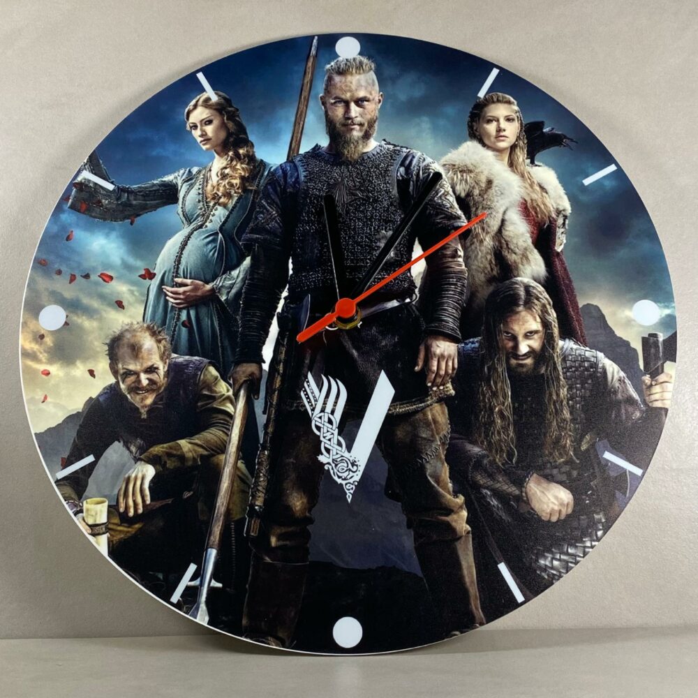 Orologio da parete in Plexiglas Vikings Regplex tema Serie TV - immagine 4