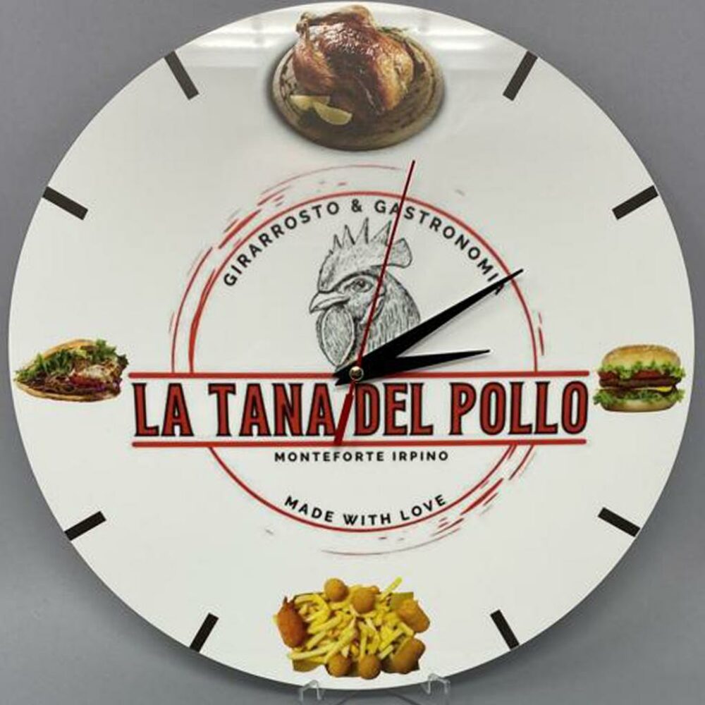 Orologio da parete in plexiglass Bianco Regplex Incisione/Foto/Logo Personalizzato - immagine 2