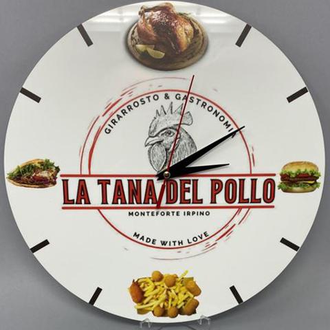 Orologio da parete in plexiglass Bianco Regplex Incisione/Foto/Logo Personalizzato