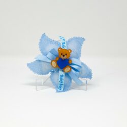 Orsetto Blu in Plexiglas in versione accessorio per Bomboniera Regplex Personalizzabile - immagine 2