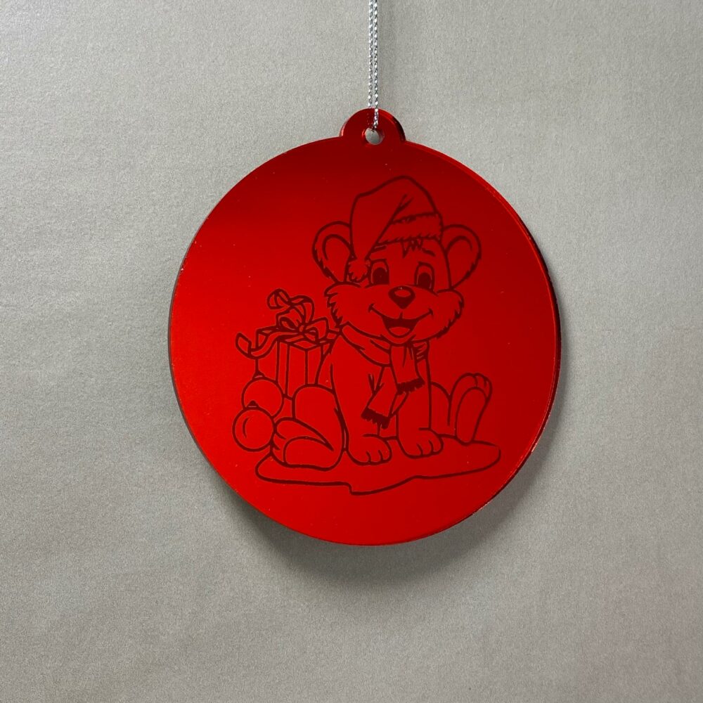 Pallina di Natale con incisione Animali Regplex in Plexiglas PN-100 - immagine 3