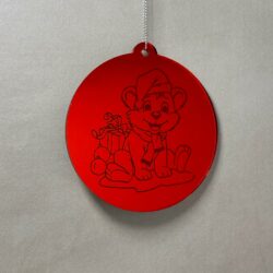 Pallina di Natale con incisione Animali Regplex in Plexiglas PN-100 - immagine 3