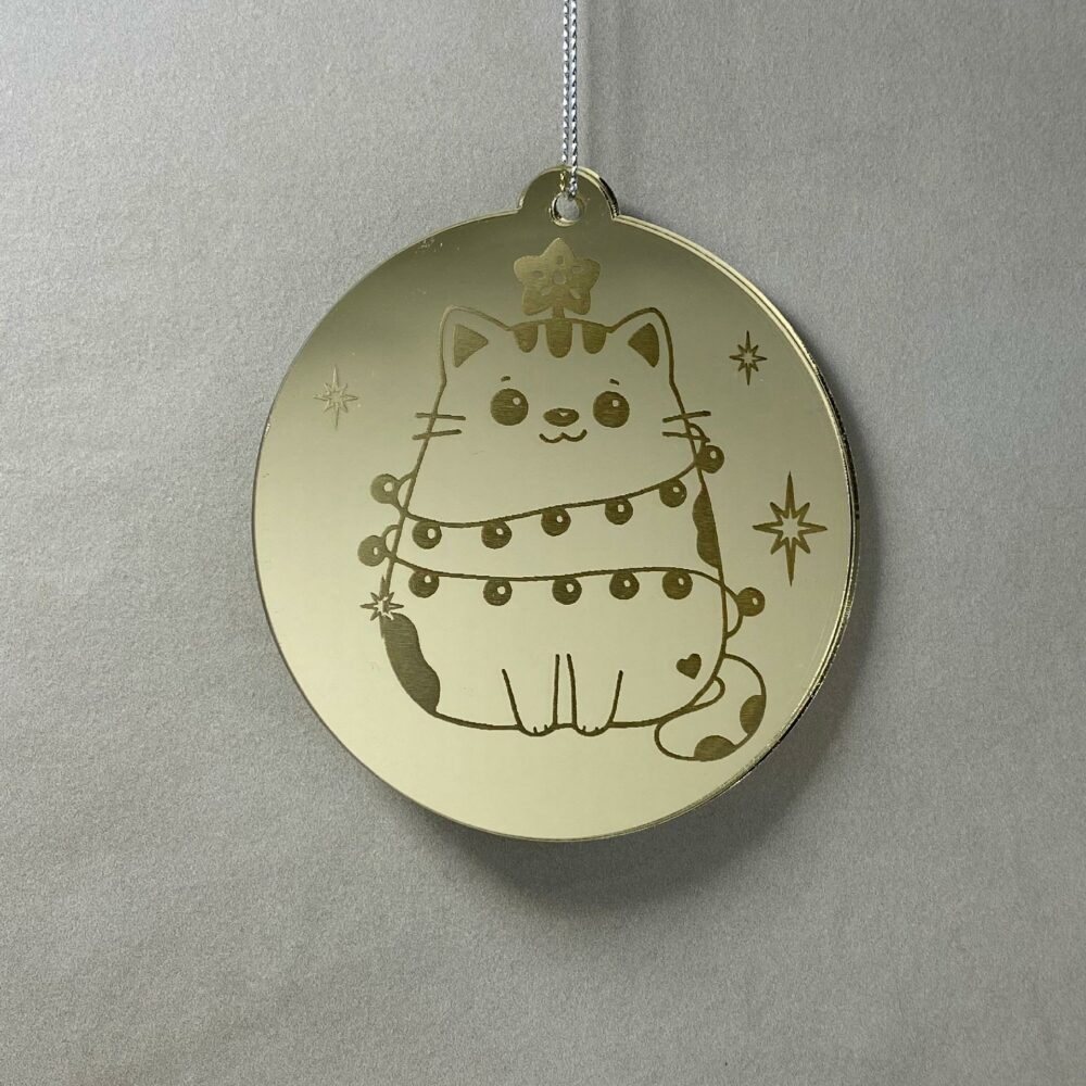 Pallina di Natale con incisione Animali Regplex in Plexiglas PN-91 - immagine 2