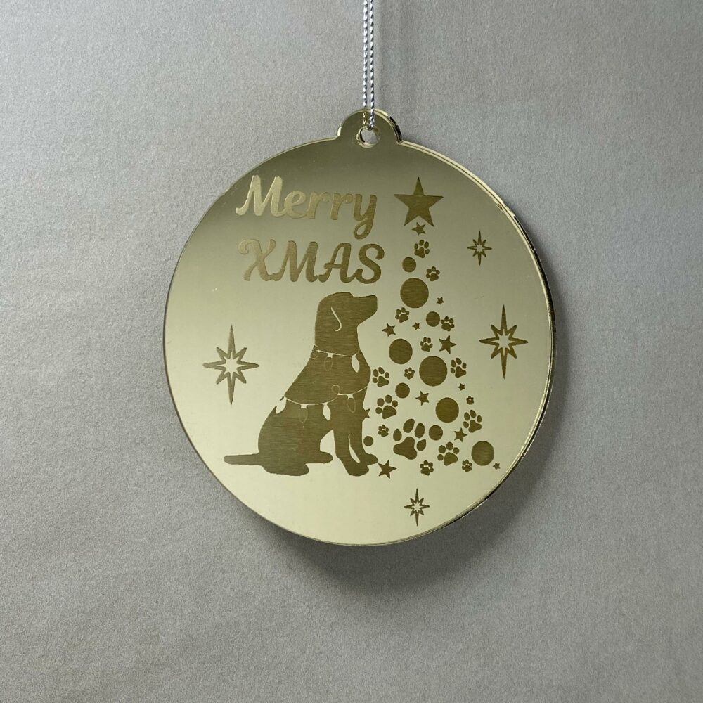 Pallina di Natale con incisione Animali Regplex in Plexiglas PN-92 - immagine 2