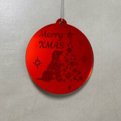 Pallina di Natale con incisione Animali Regplex in Plexiglas PN-92 - immagine 3