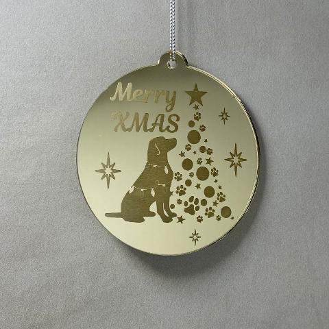 Pallina di Natale con incisione Animali Regplex in Plexiglas PN-92