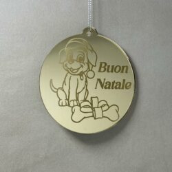 Pallina di Natale con incisione Animali Regplex in Plexiglas PN-93 - immagine 2
