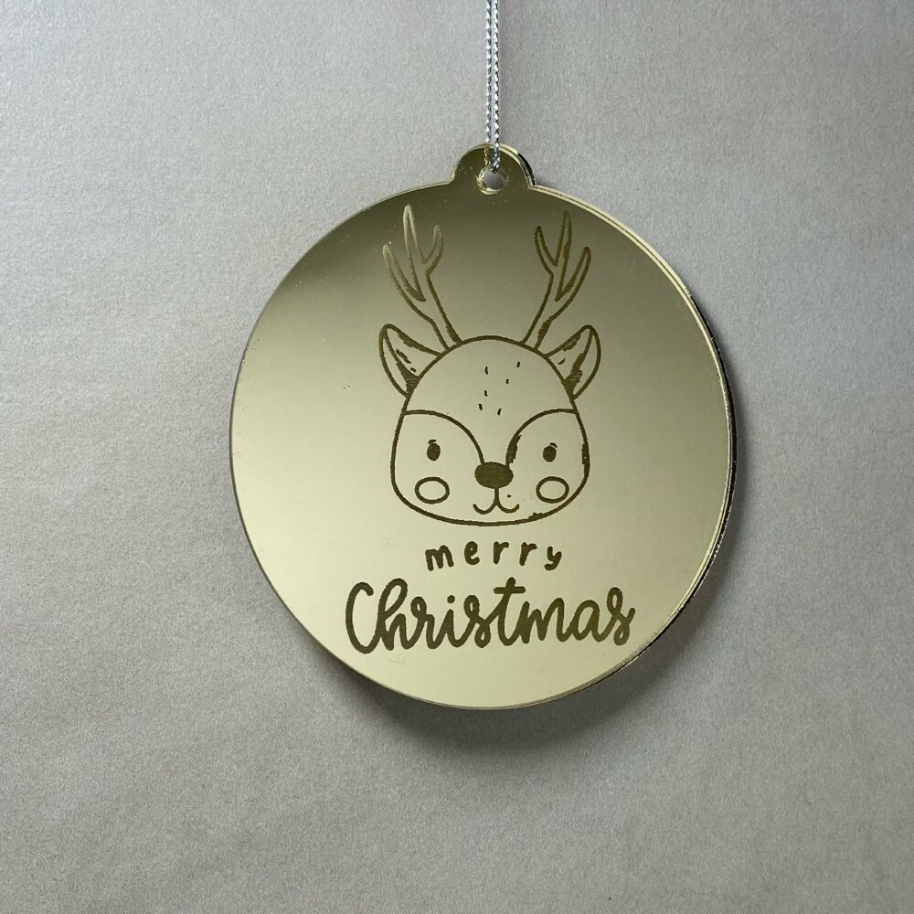 Pallina di Natale con incisione Animali Regplex in Plexiglas PN-94 - immagine 2