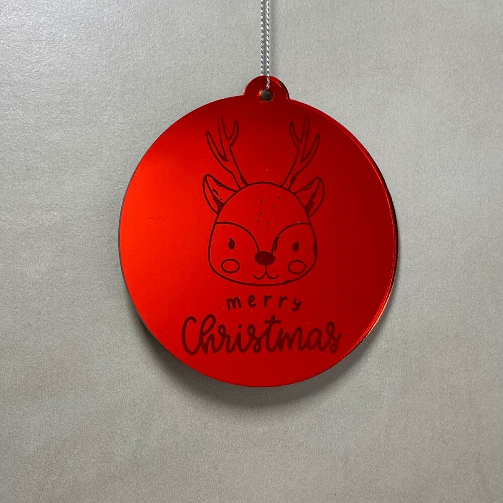 Pallina di Natale con incisione Animali Regplex in Plexiglas PN-94 - immagine 3