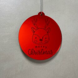 Pallina di Natale con incisione Animali Regplex in Plexiglas PN-94 - immagine 3