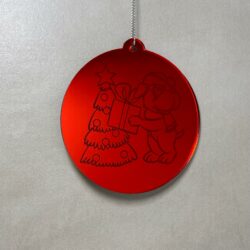 Pallina di Natale con incisione Animali Regplex in Plexiglas PN-95 - immagine 3