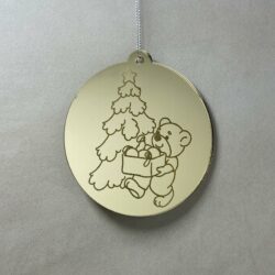 Pallina di Natale con incisione Animali Regplex in Plexiglas PN-96 - immagine 2