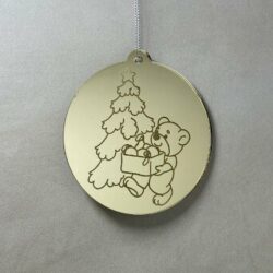 Pallina di Natale con incisione Animali Regplex in Plexiglas PN-96