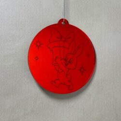 Pallina di Natale con incisione Animali Regplex in Plexiglas PN-98 - immagine 3