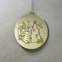 Pallina di Natale con incisione Animali Regplex in Plexiglas PN-99 - immagine 2