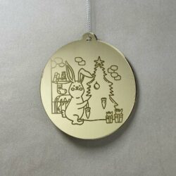 Pallina di Natale con incisione Animali Regplex in Plexiglas PN-99