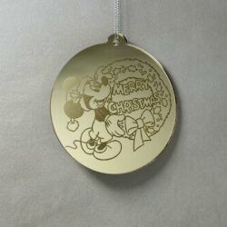 Pallina di Natale con incisione Cartoni Animati Regplex in Plexiglas PN-101 - immagine 2