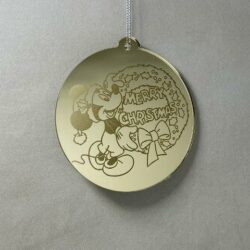 Pallina di Natale con incisione Cartoni Animati Regplex in Plexiglas PN-101