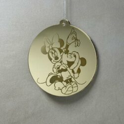 Pallina di Natale con incisione Cartoni Animati Regplex in Plexiglas PN-102