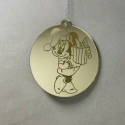 Pallina di Natale con incisione Cartoni Animati Regplex in Plexiglas PN-103
