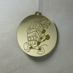 Pallina di Natale con incisione Cartoni Animati Regplex in Plexiglas PN-104 - immagine 2