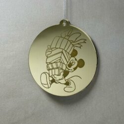 Pallina di Natale con incisione Cartoni Animati Regplex in Plexiglas PN-104