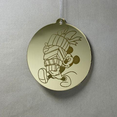 Pallina di Natale con incisione Cartoni Animati Regplex in Plexiglas PN-104