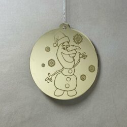 Pallina di Natale con incisione Cartoni Animati Regplex in Plexiglas PN-106 - immagine 2