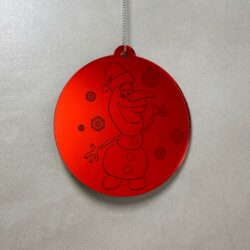 Pallina di Natale con incisione Cartoni Animati Regplex in Plexiglas PN-106 - immagine 3