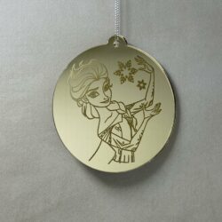 Pallina di Natale con incisione Cartoni Animati Regplex in Plexiglas PN-107 - immagine 2