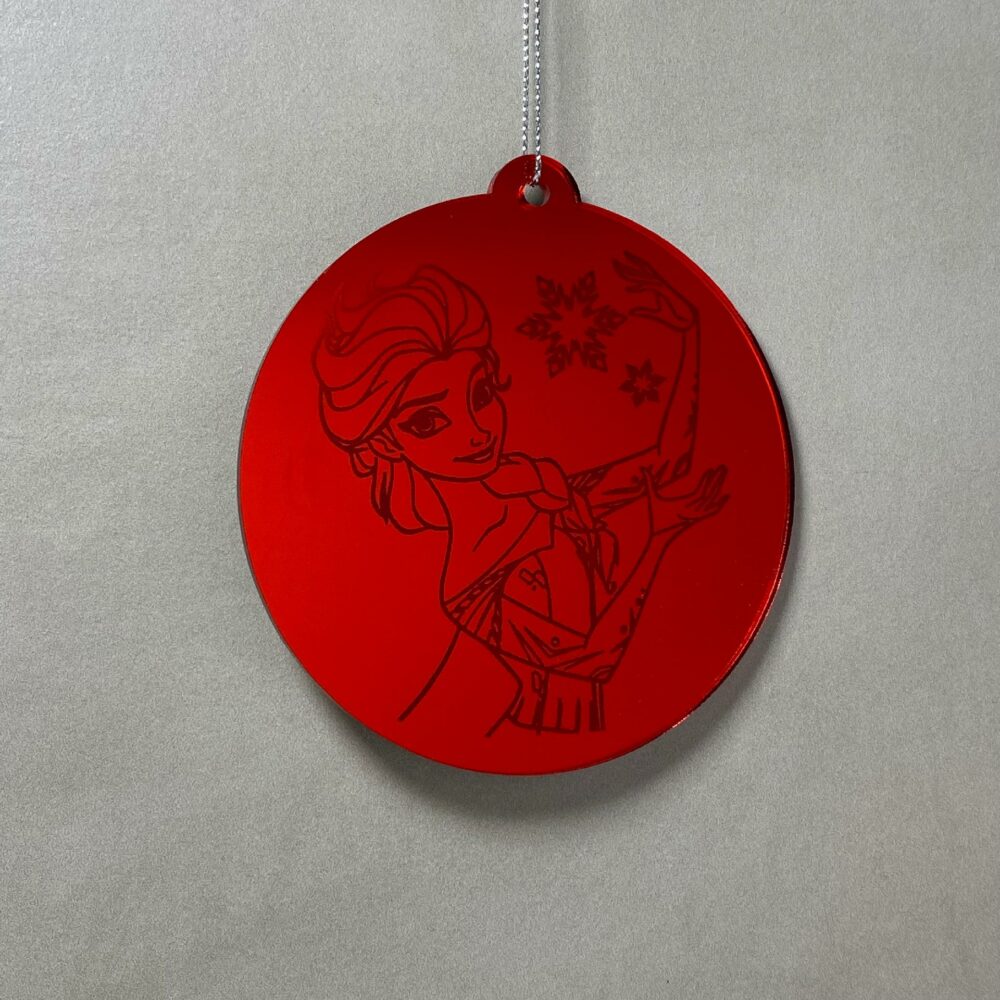 Pallina di Natale con incisione Cartoni Animati Regplex in Plexiglas PN-107 - immagine 3
