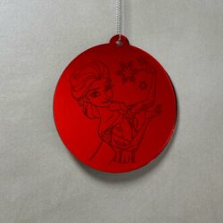 Pallina di Natale con incisione Cartoni Animati Regplex in Plexiglas PN-107 - immagine 3