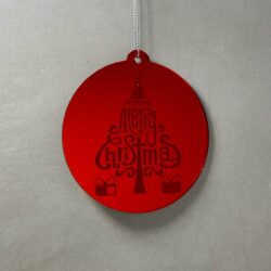 Pallina di Natale con incisione Decorazioni Regplex in Plexiglas PN-78 - immagine 3