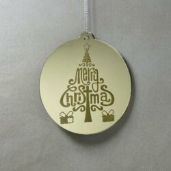 Pallina di Natale con incisione Decorazioni Regplex in Plexiglas PN-78