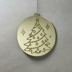 Pallina di Natale con incisione Decorazioni Regplex in Plexiglas PN-79 - immagine 2