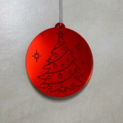 Pallina di Natale con incisione Decorazioni Regplex in Plexiglas PN-79 - immagine 3
