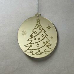 Pallina di Natale con incisione Decorazioni Regplex in Plexiglas PN-79