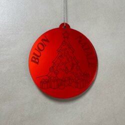 Pallina di Natale con incisione Decorazioni Regplex in Plexiglas PN-81 - immagine 3