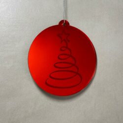 Pallina di Natale con incisione Decorazioni Regplex in Plexiglas PN-82 - immagine 3