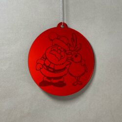 Pallina di Natale con incisione Decorazioni Regplex in Plexiglas PN-84 - immagine 3
