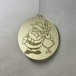 Pallina di Natale con incisione Decorazioni Regplex in Plexiglas PN-84
