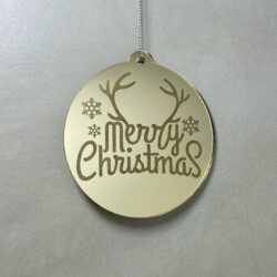 Pallina di Natale con incisione Decorazioni Regplex in Plexiglas PN-85 - immagine 2
