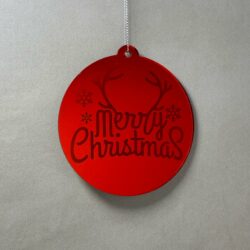 Pallina di Natale con incisione Decorazioni Regplex in Plexiglas PN-85 - immagine 3